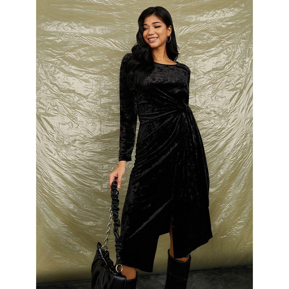 فستان ميدي بنمط لف-women-clothing-dresses-image-1