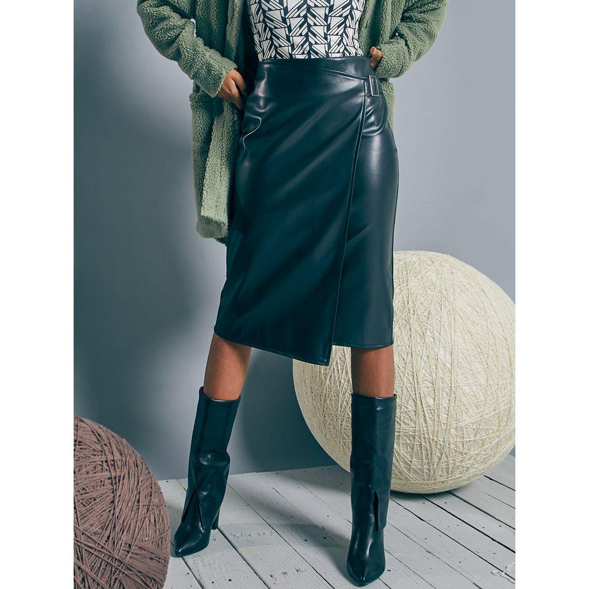 Styli Limited Asymmetric Hem Leather Look Wrap Midi Skirt-women-clothing-bottoms-skirts-image-5