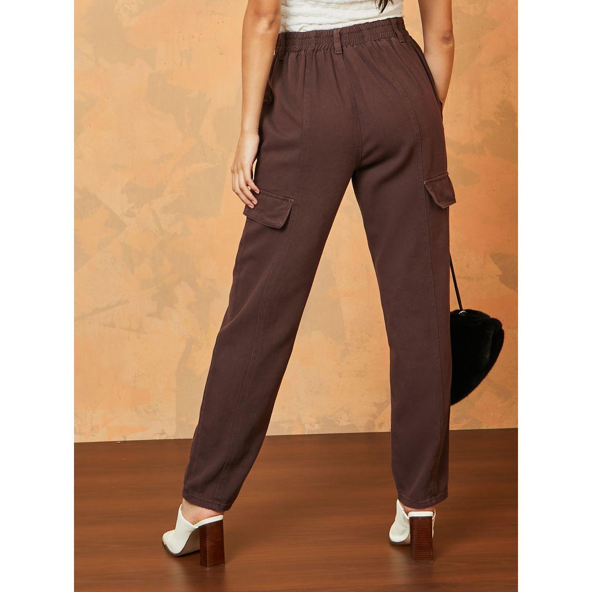 Styli Half Elastic Waistband Cargo Jeans-women-clothing-bottoms-jeans-image-4