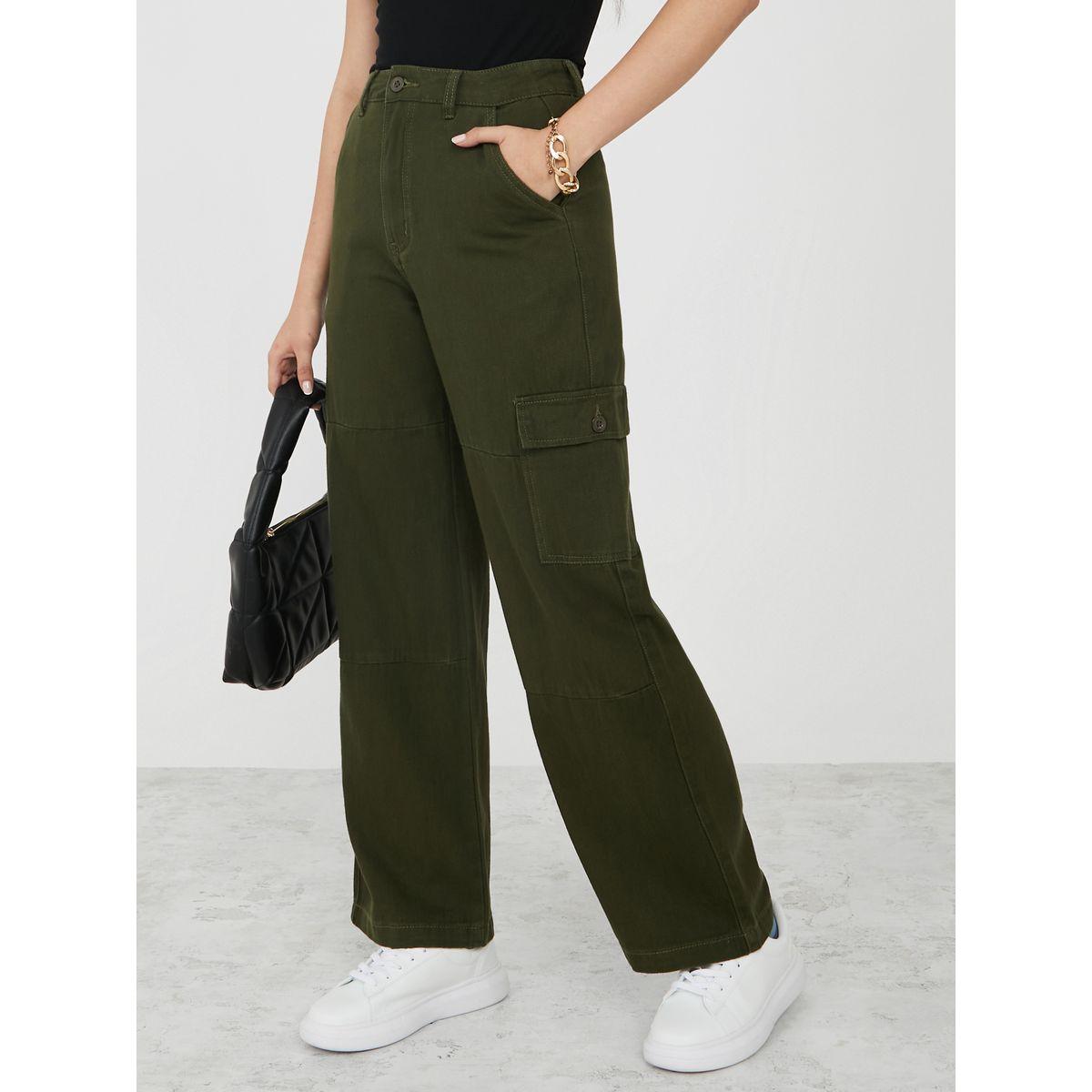 Styli Mid Rise Wide Leg Cargo Jeans-women-clothing-bottoms-jeans-image-1