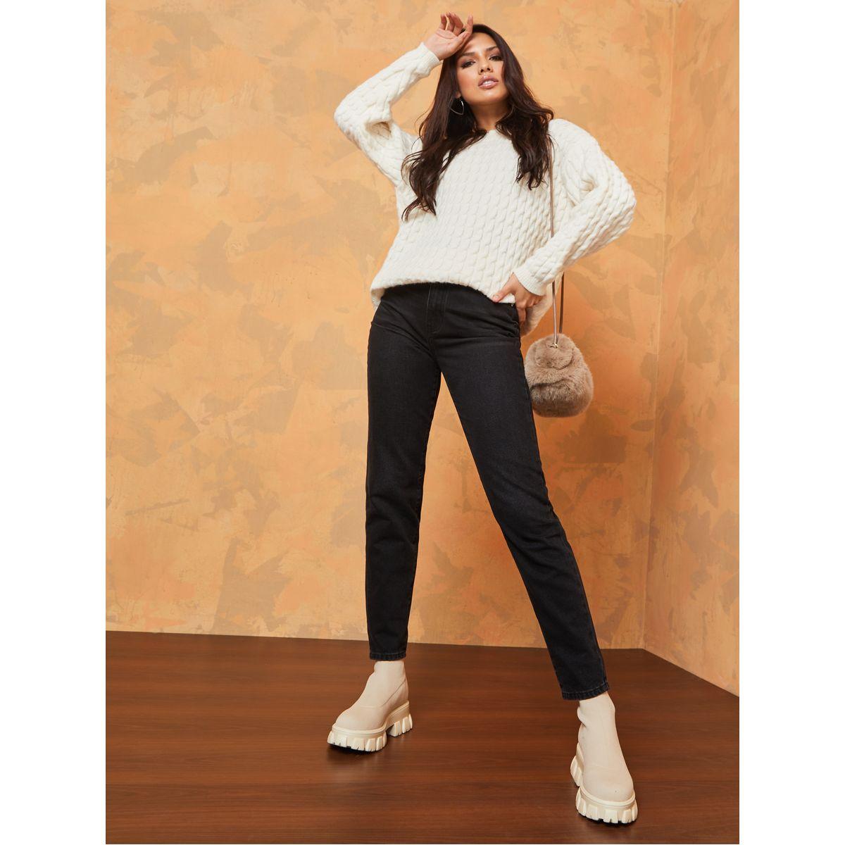 جينز بقصة سليم فت وخصر عالي-women-clothing-bottoms-jeans-image-1