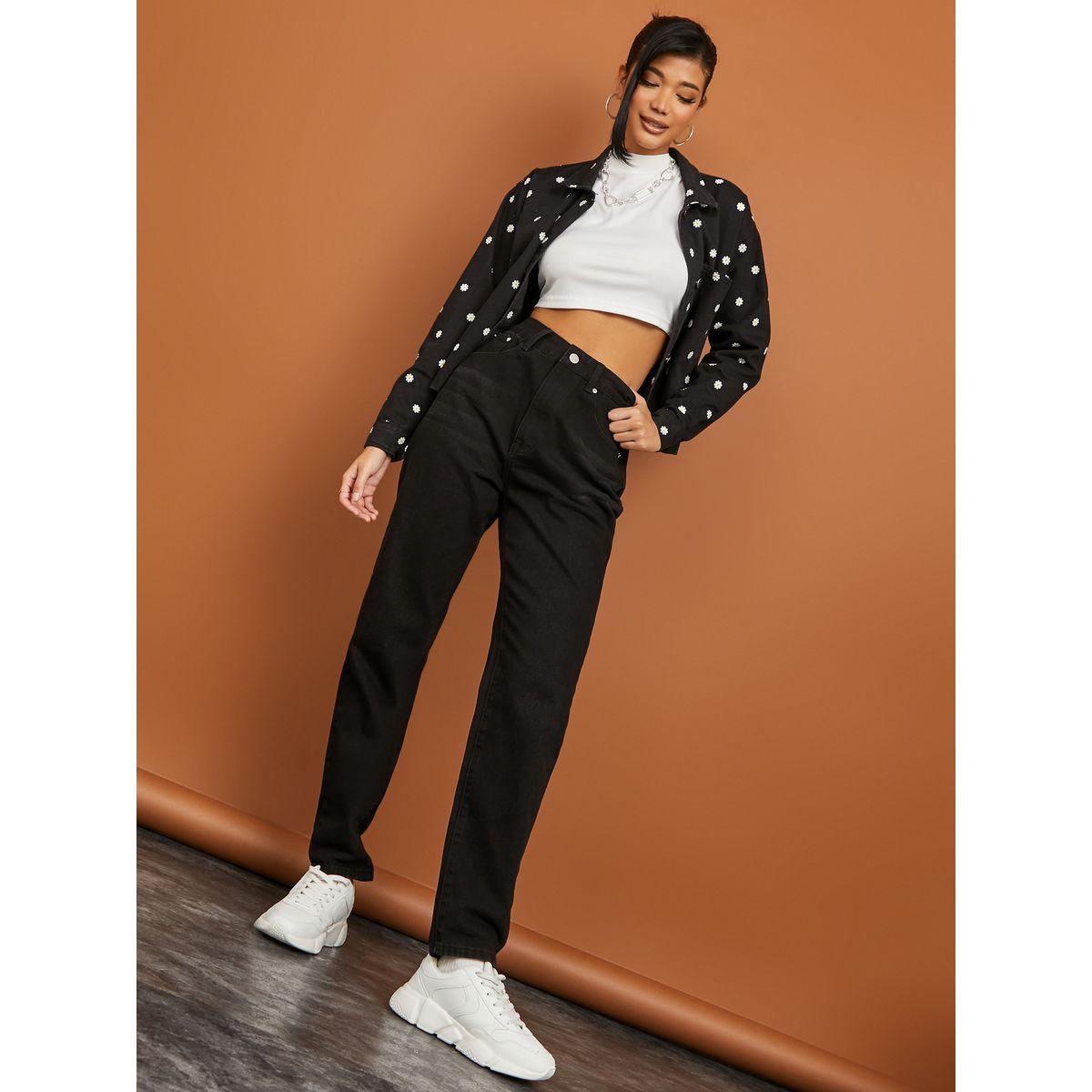 جينز بقصة موم وخصر عالي-women-clothing-bottoms-jeans-image-2