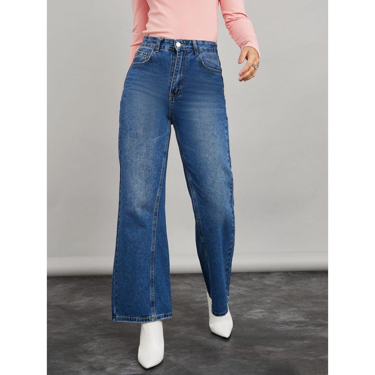 جينز بقصة واسعة وخصر عالي-women-clothing-bottoms-jeans-image-1