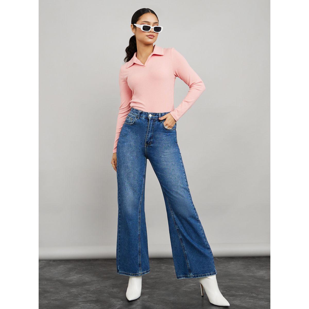 جينز بقصة واسعة وخصر عالي-women-clothing-bottoms-jeans-image-2
