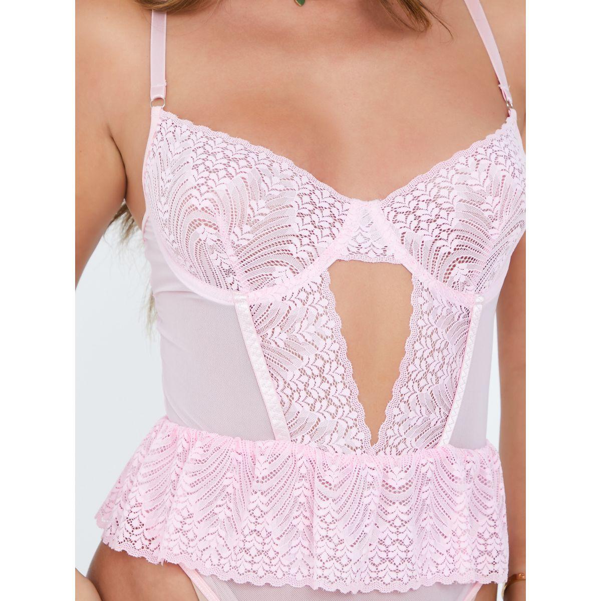 بودي سوت بتداخلات شبكية ودانتيل-women-clothing-lingerie-corsets-image-2