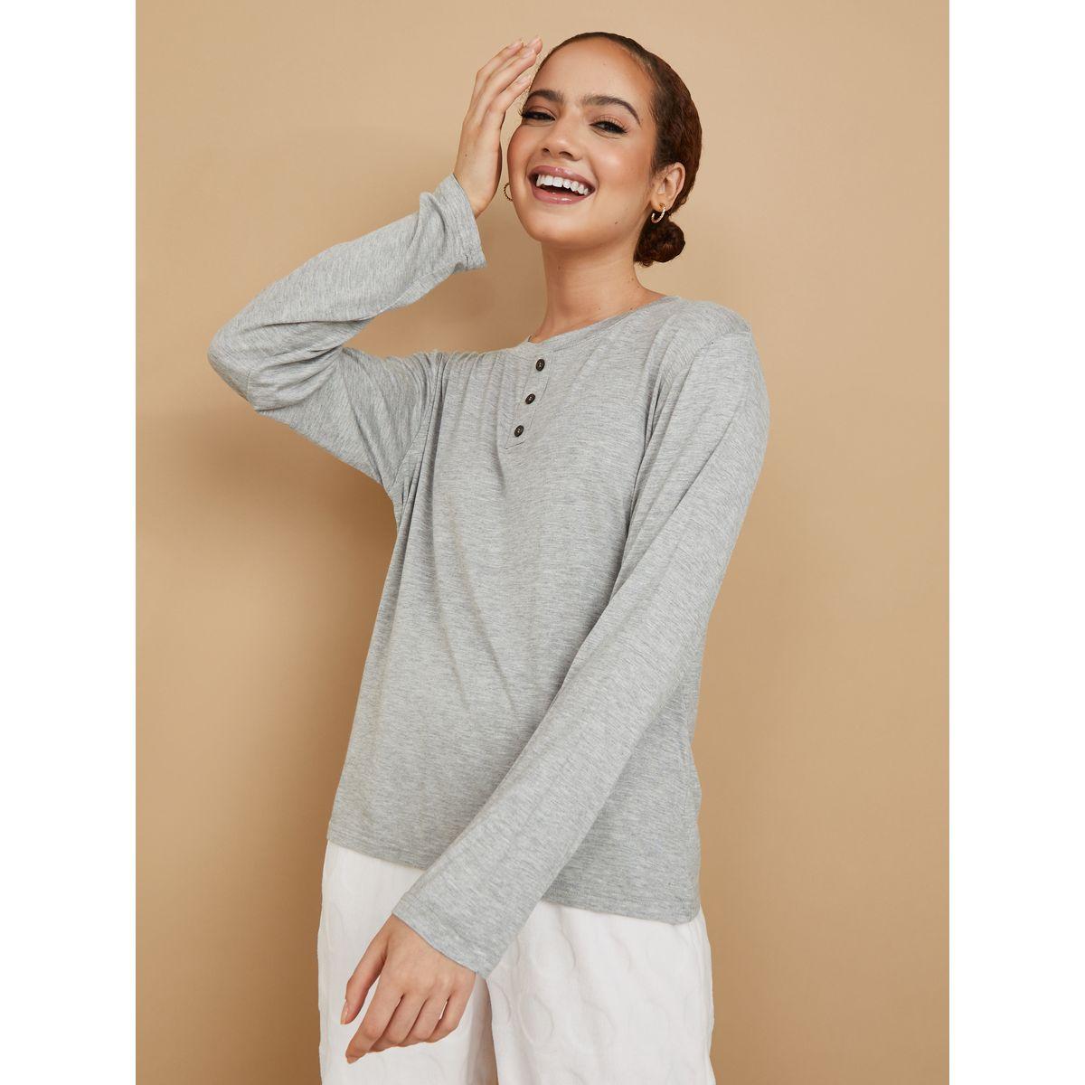 طقم بيجاما من ( تيشيرت + بنطال )-women-clothing-nightwear-pyjamas-longsets-image-3