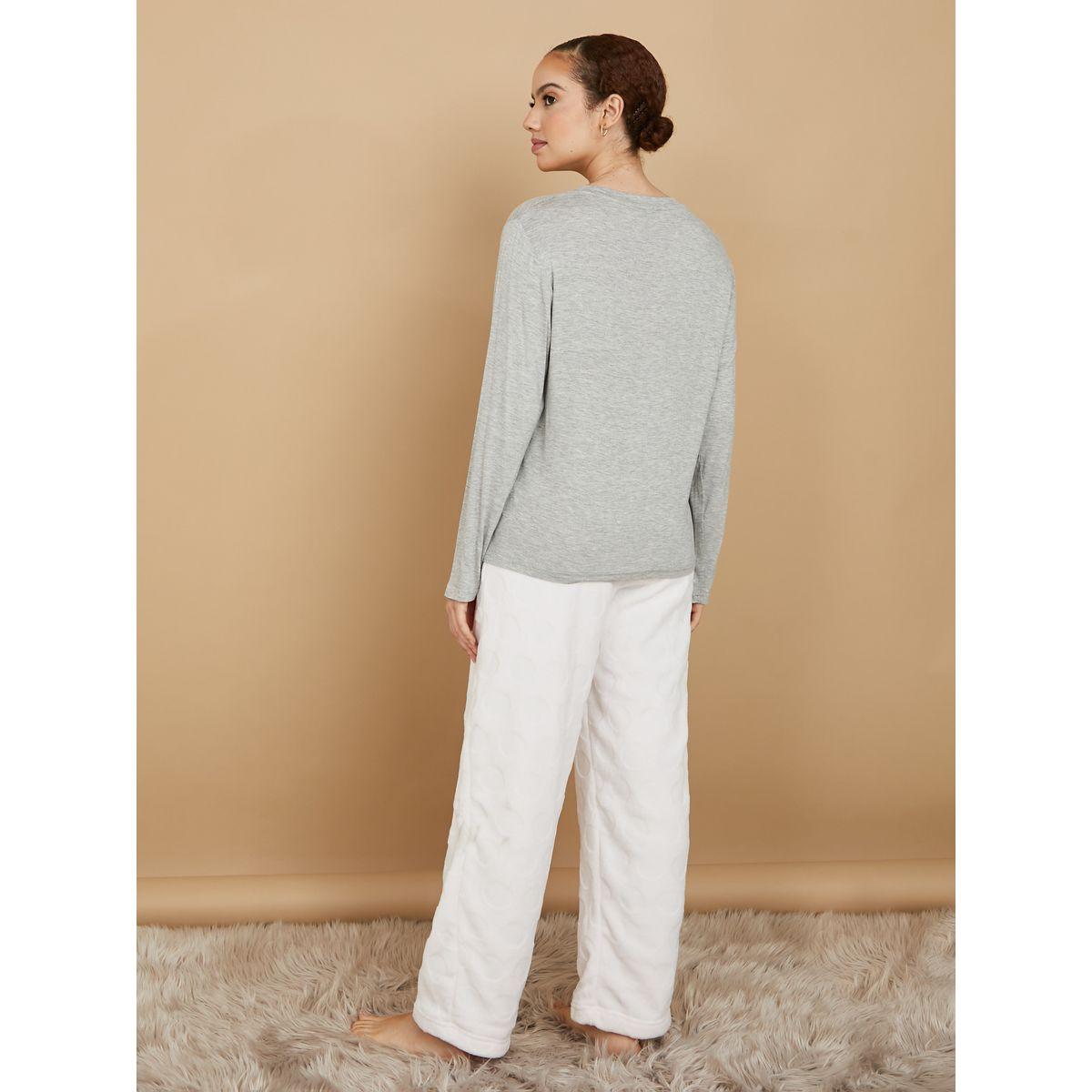 طقم بيجاما من ( تيشيرت + بنطال )-women-clothing-nightwear-pyjamas-longsets-image-6
