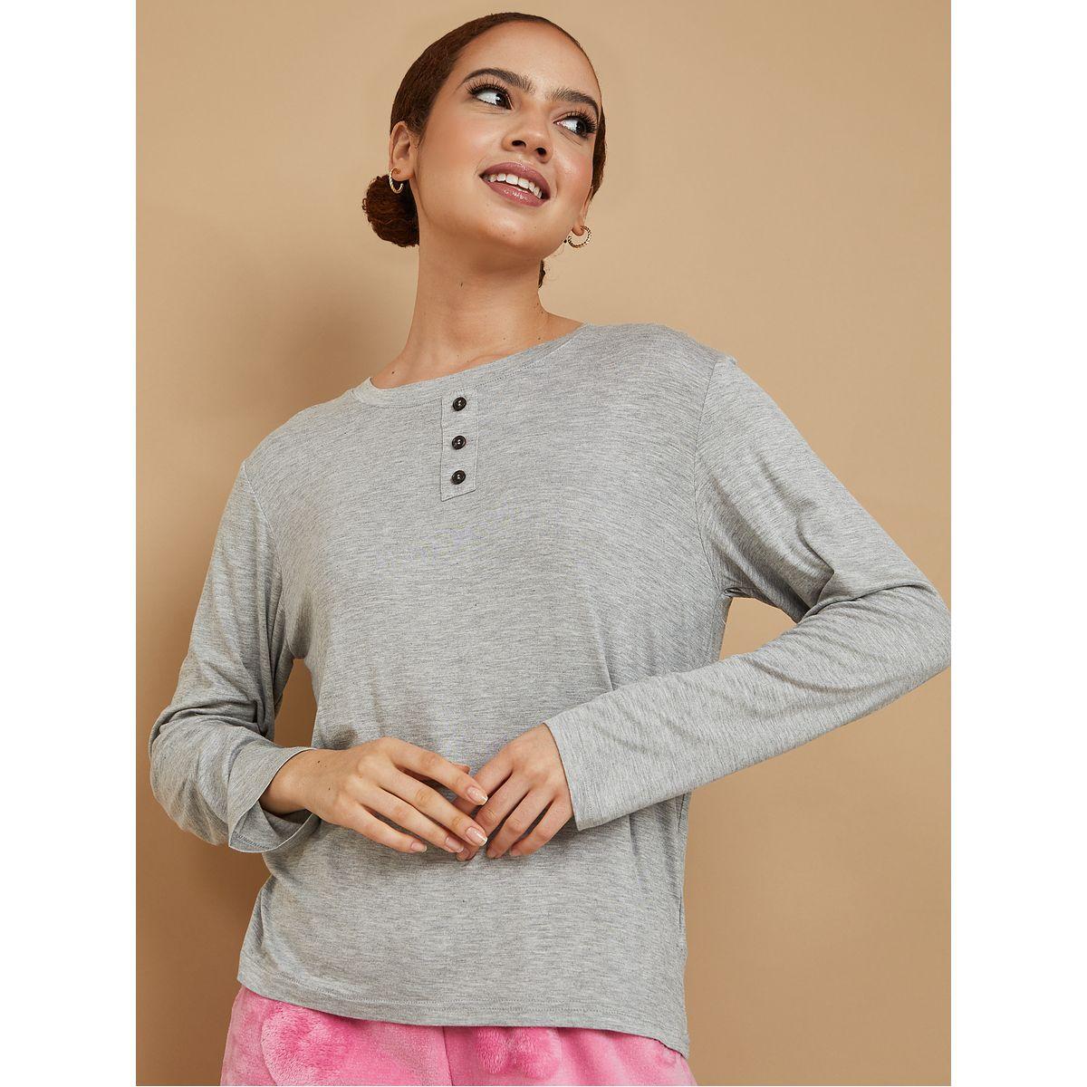طقم بيجاما من ( تيشيرت + بنطال )-women-clothing-nightwear-pyjamas-longsets-image-3