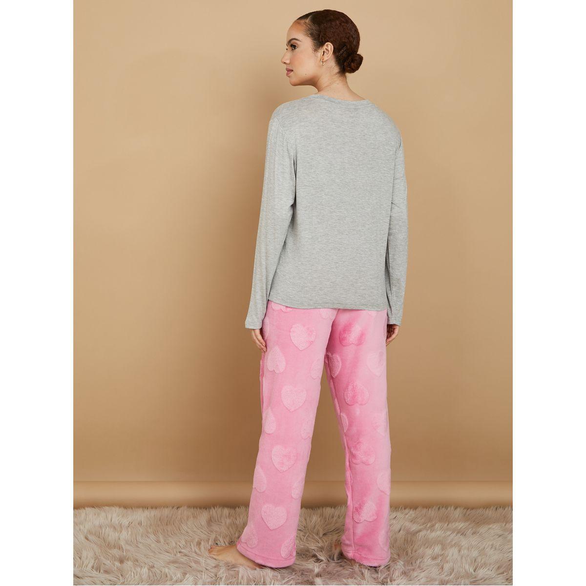 طقم بيجاما من ( تيشيرت + بنطال )-women-clothing-nightwear-pyjamas-longsets-image-6