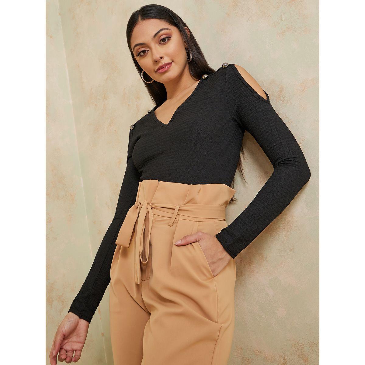 بودي سوت باكتاف مزينة بفتحات-women-clothing-tshirts-image-1