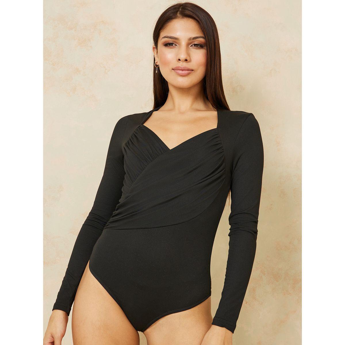 Styli Solid Knitted Sweetheart Neck Fitted Bodysuit-women-clothing-shirtsandblouses-blouses-image-3