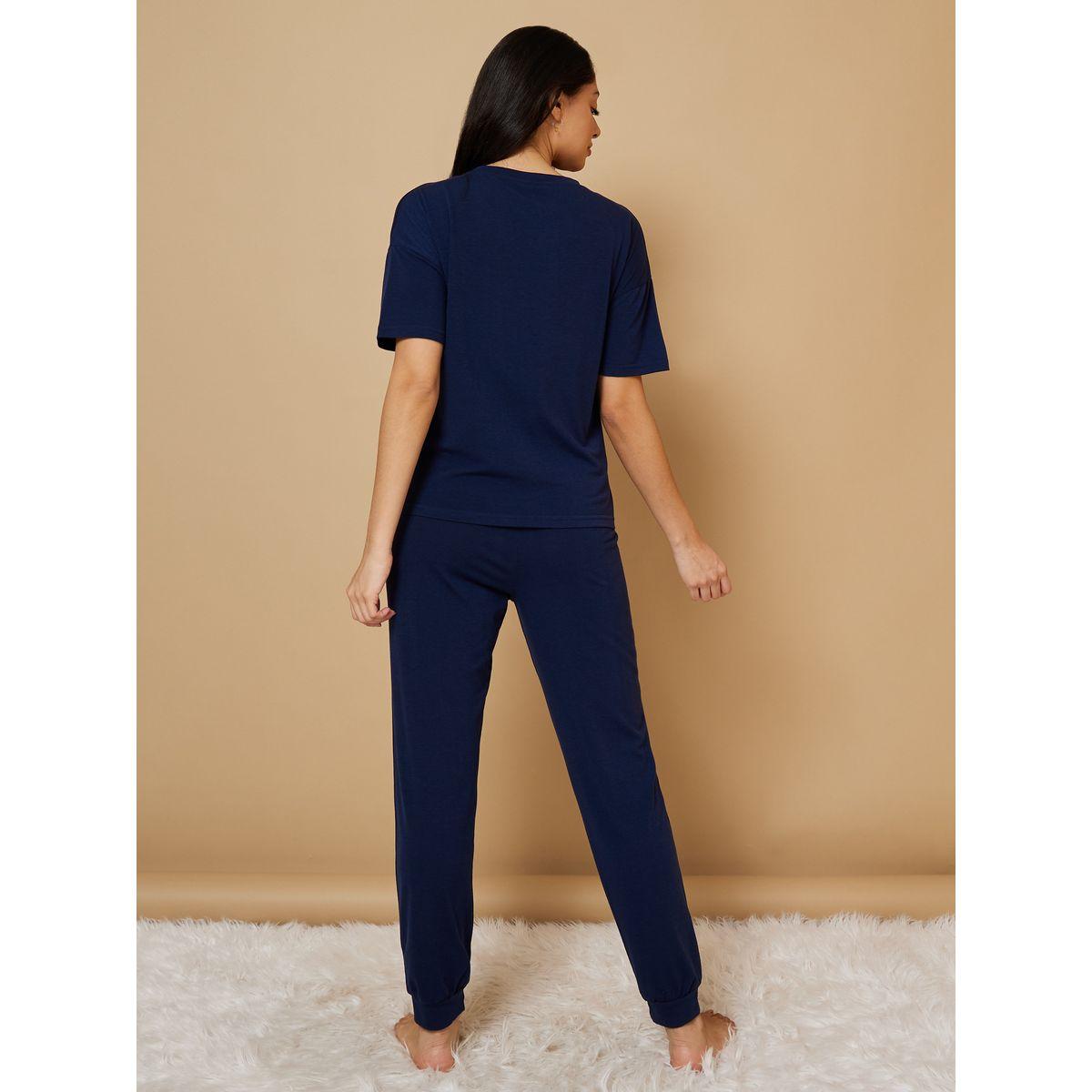 طقم بيجاما من ( تيشيرت + بنطال )-women-clothing-nightwear-pyjamas-longsets-image-5