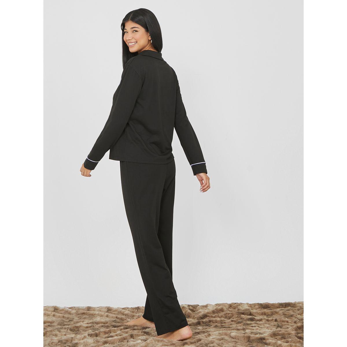 طقم بيجاما من ( بلوزة + بنطال )-women-clothing-nightwear-pyjamas-longsets-image-5