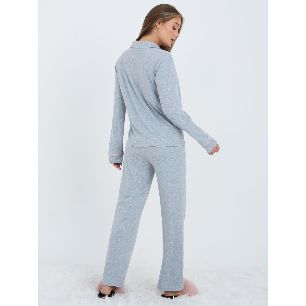 طقم بيجاما من ( بلوزة + بنطال )-women-clothing-nightwear-pyjamas-longsets-image-5