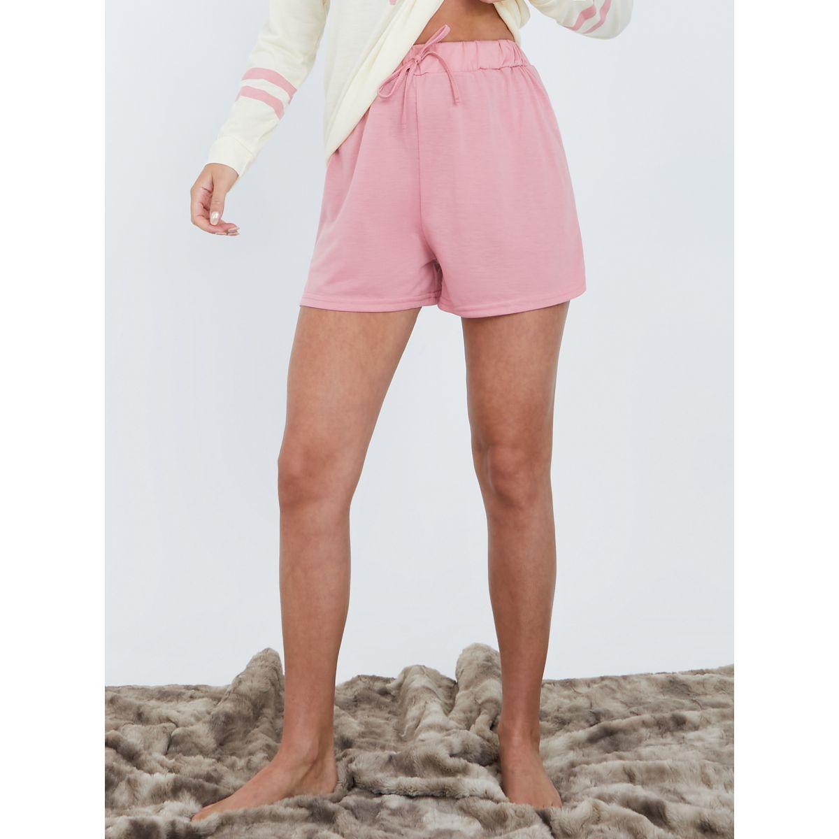 طقم بيجاما من ( بلوزة + شورت )-women-clothing-nightwear-pyjamas-shortsets-image-4