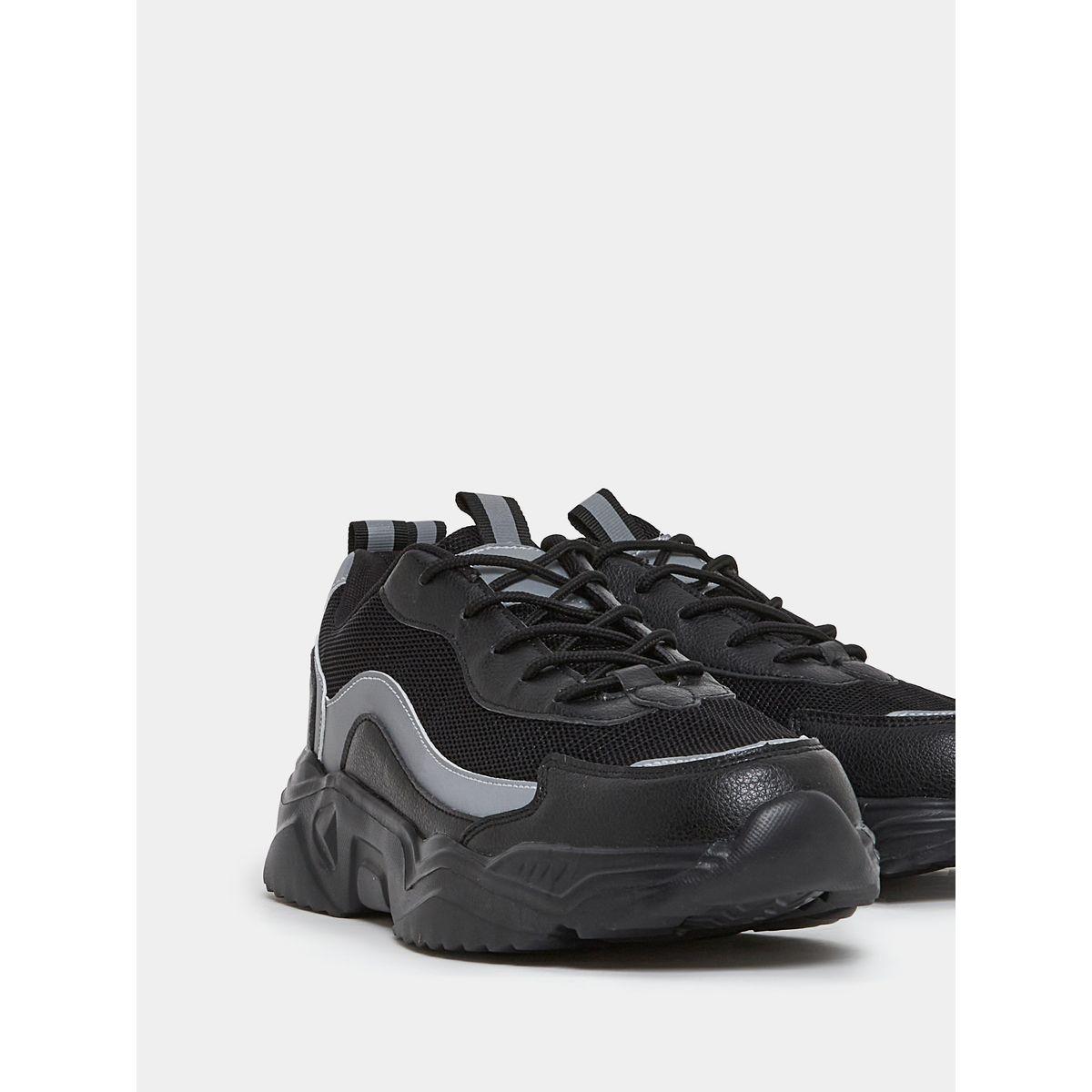 Styli Textured Lace Up Chunky Sole Sneakers-men-shoes-sneakers-image-4