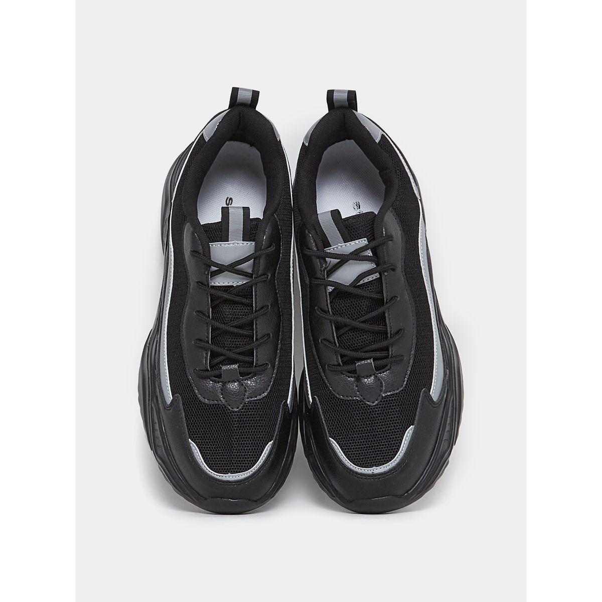 Styli Textured Lace Up Chunky Sole Sneakers-men-shoes-sneakers-image-6