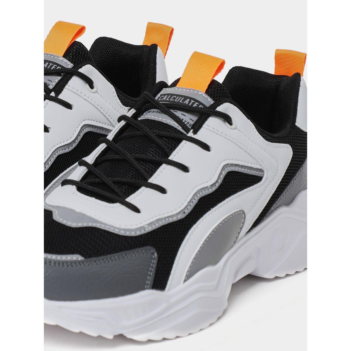 Styli Textured Chunky Sole Lace Up Sneakers-men-shoes-sneakers-image-4