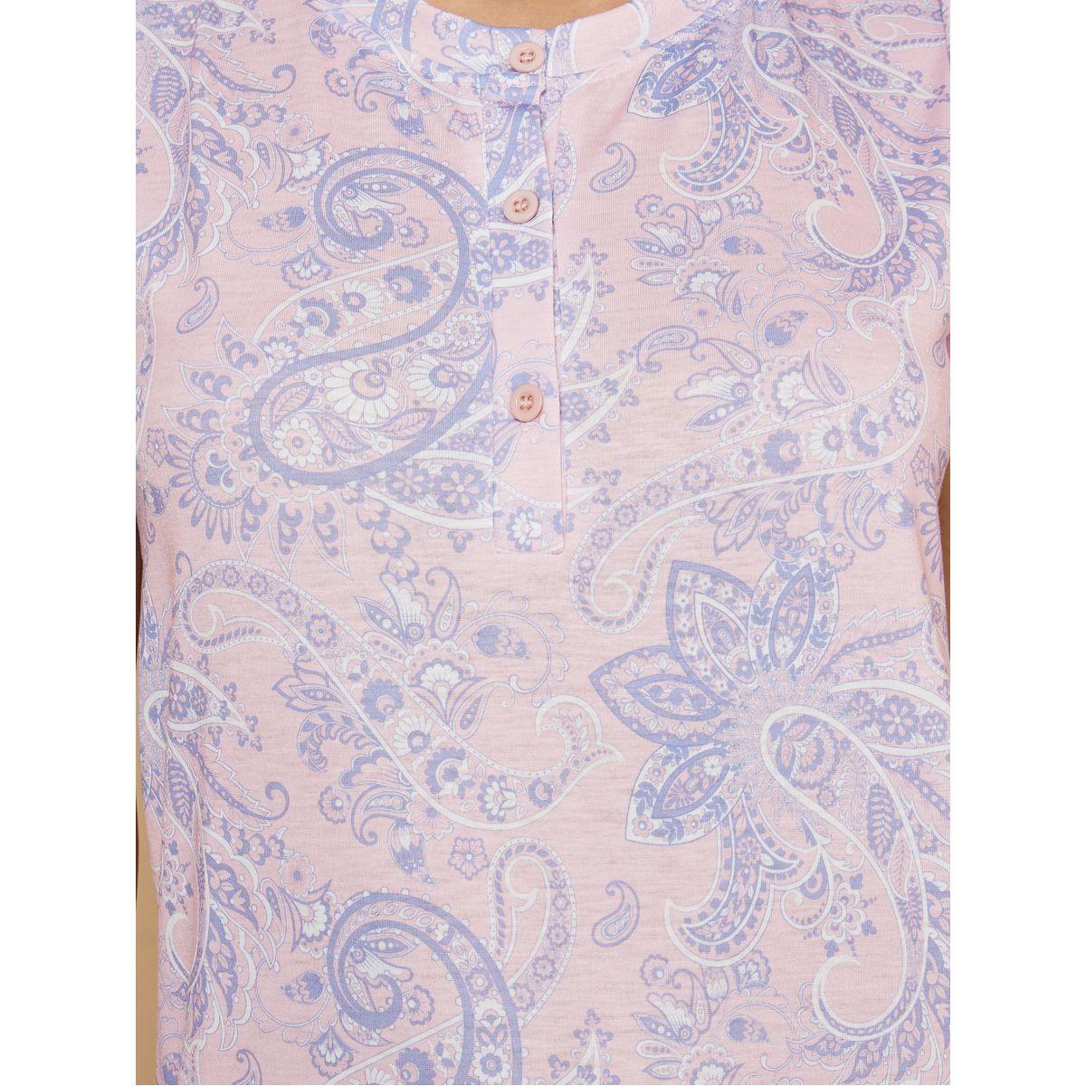 قميص نوم ميدي باكمام مكشكشة-women-clothing-nightwear-nighties-image-4