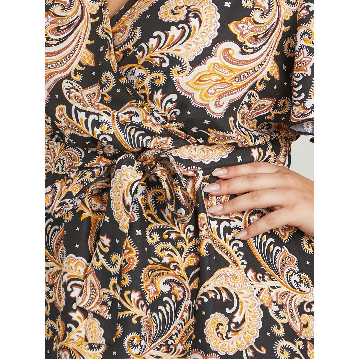 فستان ميدي باكمام قصيرة-women-clothing-dresses-image-3