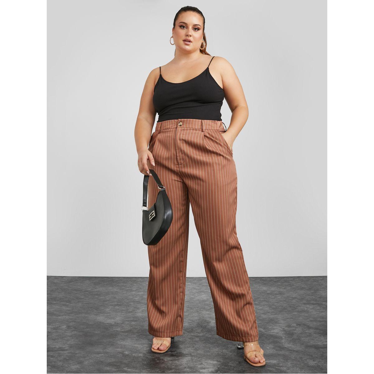 بنطال كاجوال بخصر عالي-women-clothing-bottoms-trousers-image-2