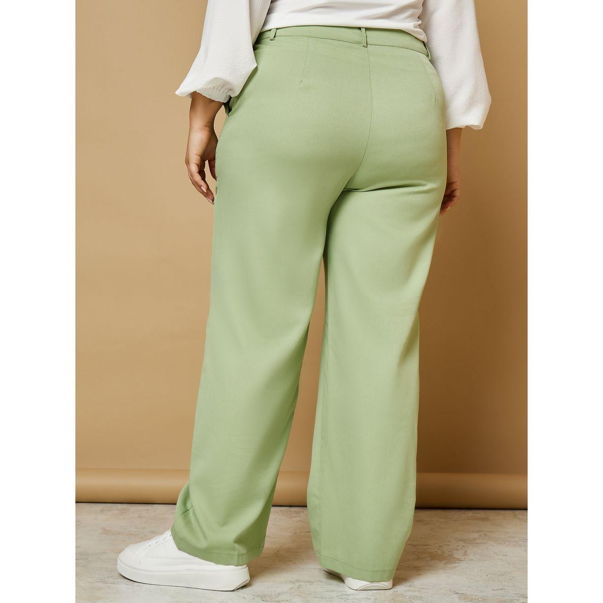 Styli Plus High Waist Woven Trouser with Side Pocket-women-clothing-bottoms-trousers-image-4