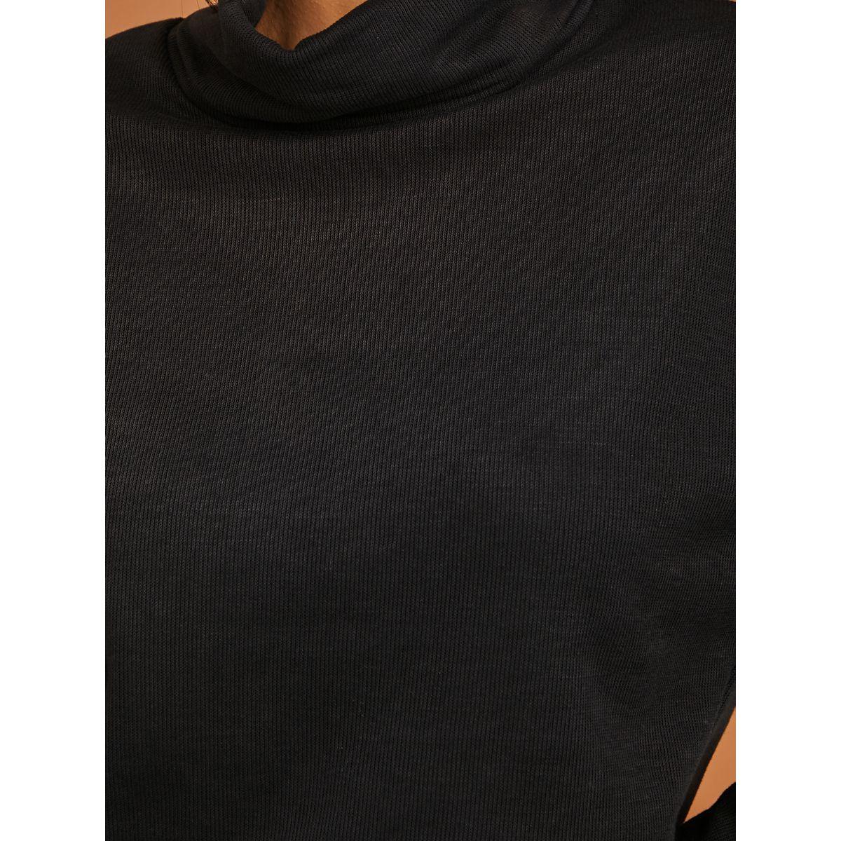 Styli Roll Neck Ribbed Knit Top and Skirt Co-Ord Set-women-clothing-coordsets-image-3