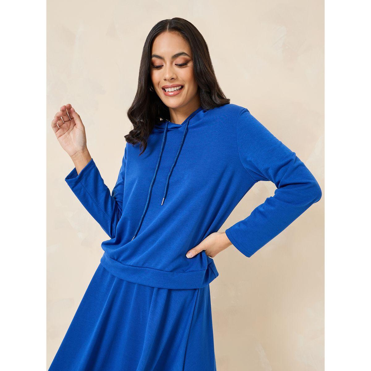 Styli Long Sleeves Hoodie & Midi Skirt Co-Ord Set-women-clothing-coordsets-image-2