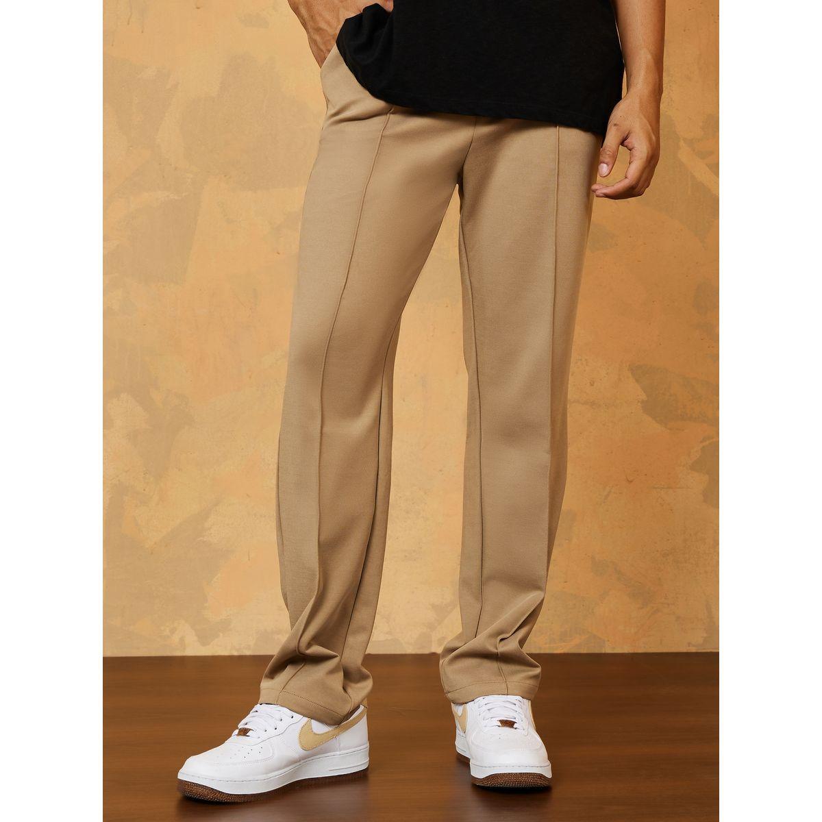 بنطال محبوك بقصة سليم فت-men-clothing-bottoms-trousersandchinos-trousers-image-1