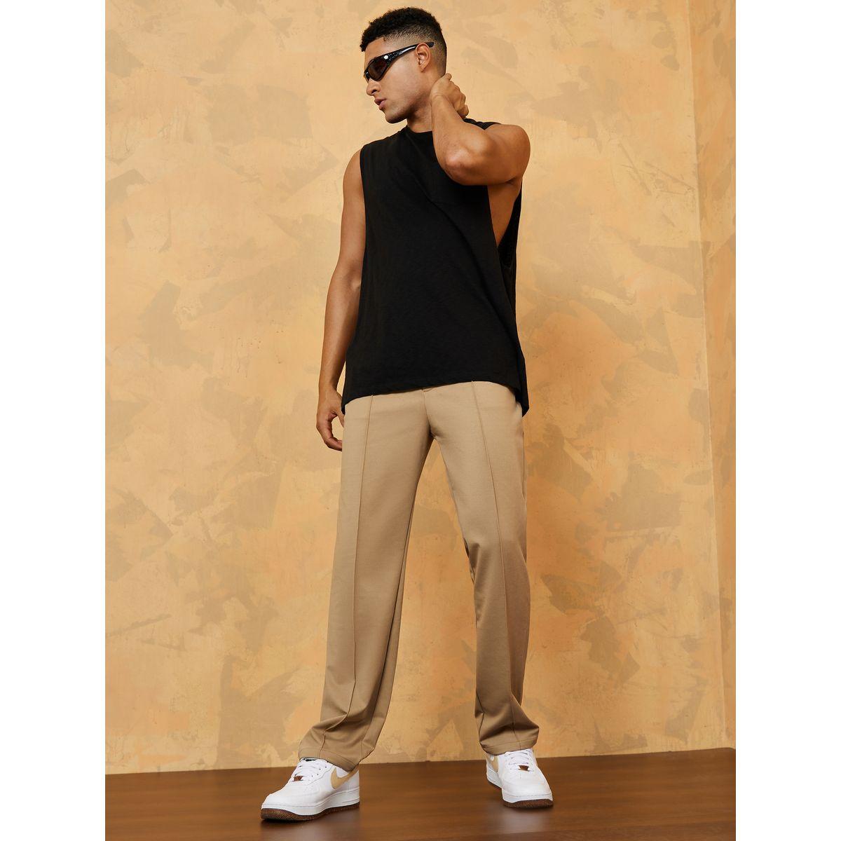 بنطال محبوك بقصة سليم فت-men-clothing-bottoms-trousersandchinos-trousers-image-2