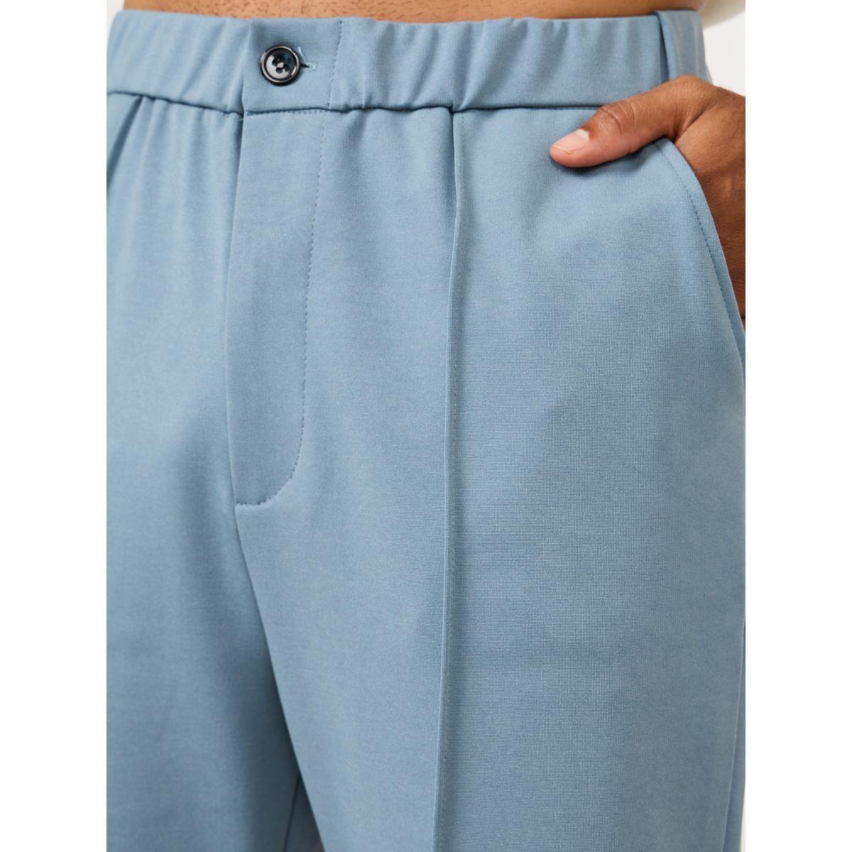 بنطال محبوك بتفاصيل محزوزة-men-clothing-bottoms-trousersandchinos-trousers-image-3