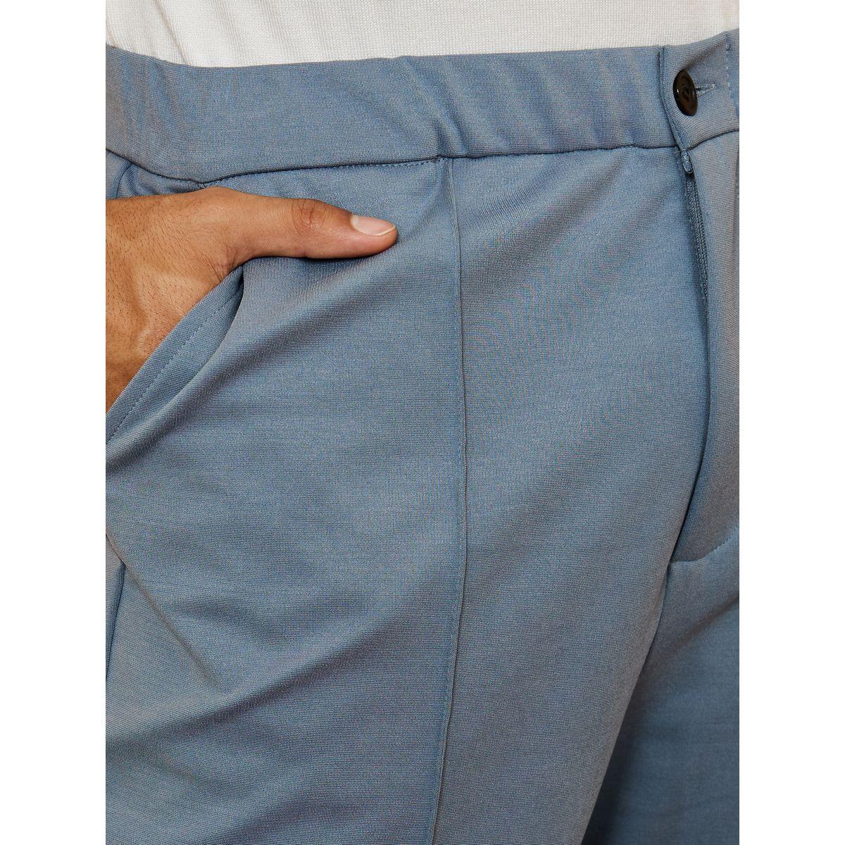 Styli Front Pintuck Constructed Waistband Knit Slim Fit Pants-men-clothing-bottoms-trousersandchinos-trousers-image-3