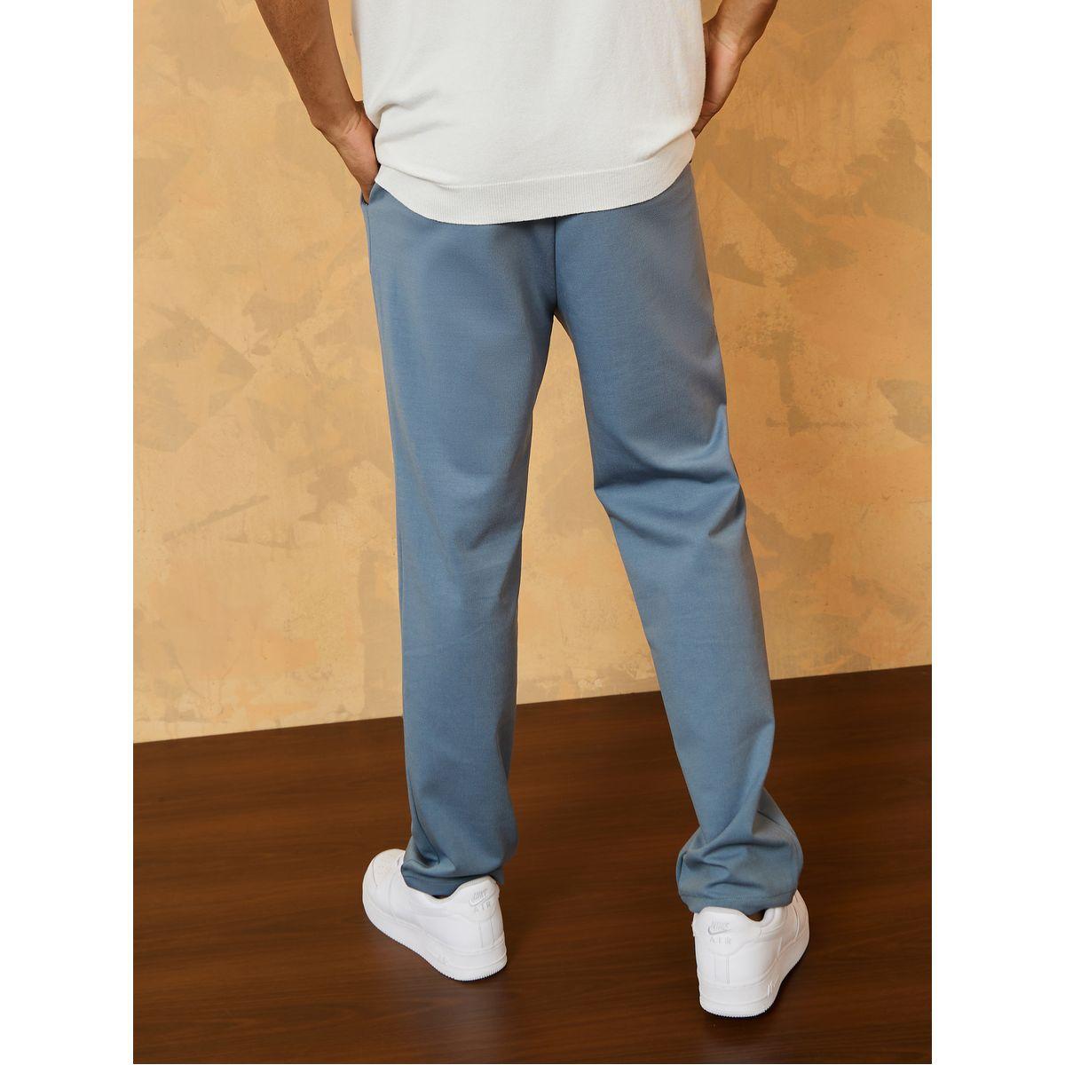 Styli Front Pintuck Constructed Waistband Knit Slim Fit Pants-men-clothing-bottoms-trousersandchinos-trousers-image-4