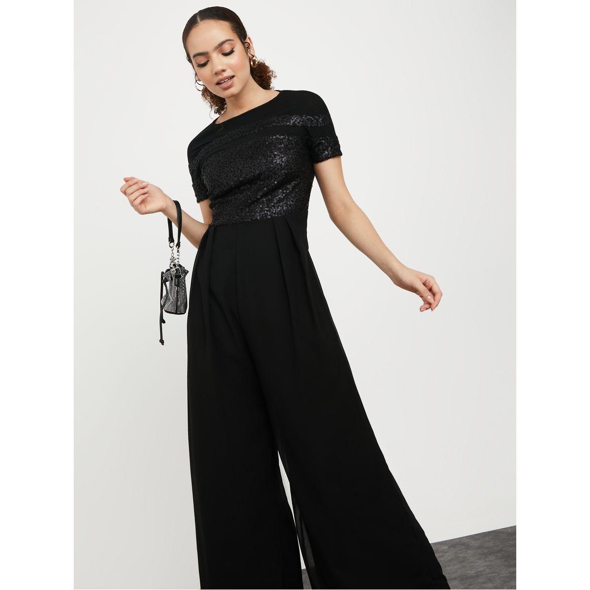 Styli Sequin Detail Wide Leg Jumpsuit-women-clothing-jumpsuits-image-2