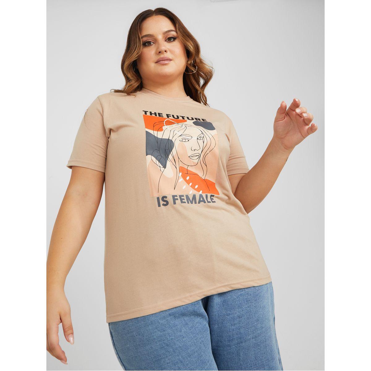 تيشيرت مطبع بطبعة جرافيك-women-clothing-tshirts-image-1