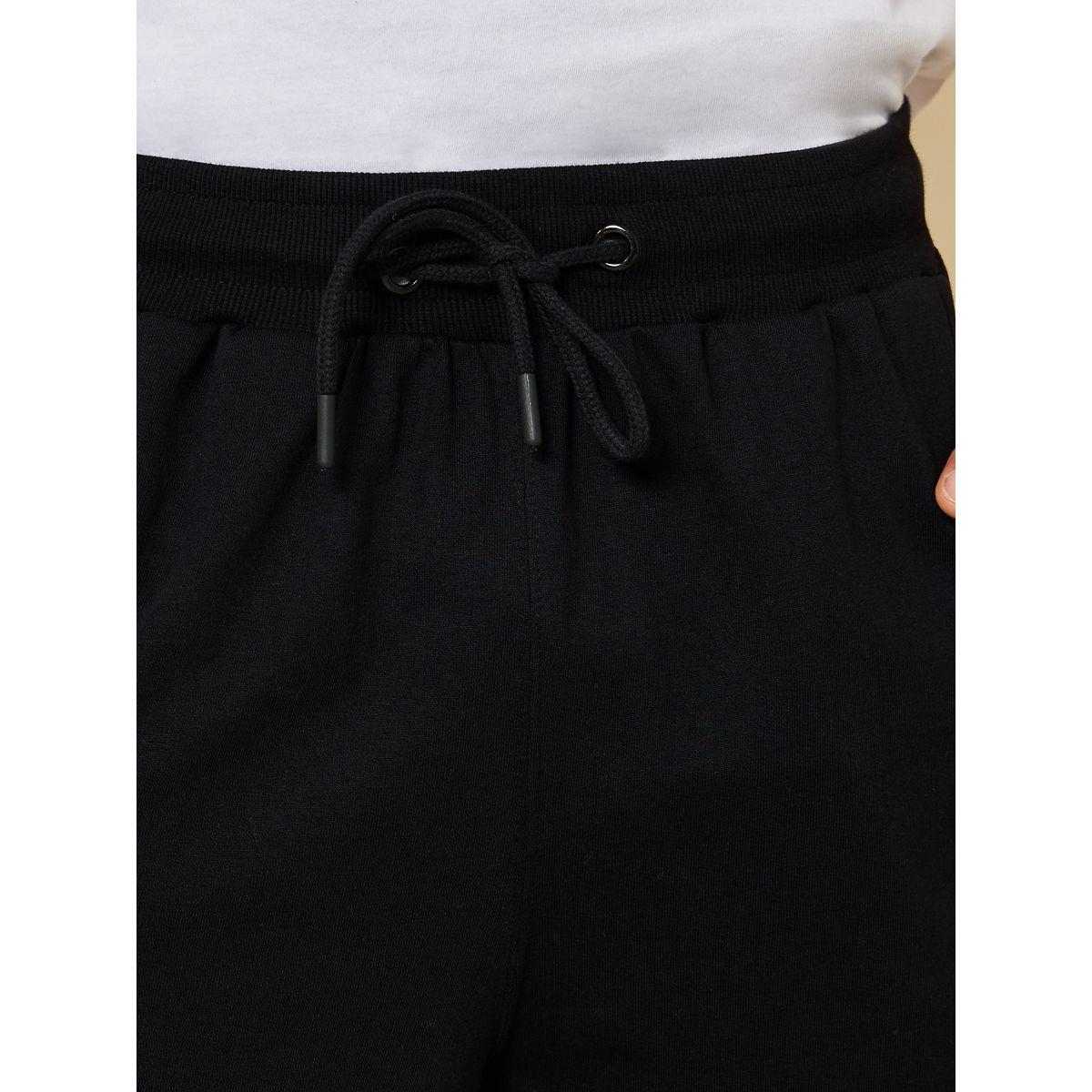 Styli Oversized Terry Shorts with Bold Text Print Detail-men-clothing-bottoms-shorts-image-3
