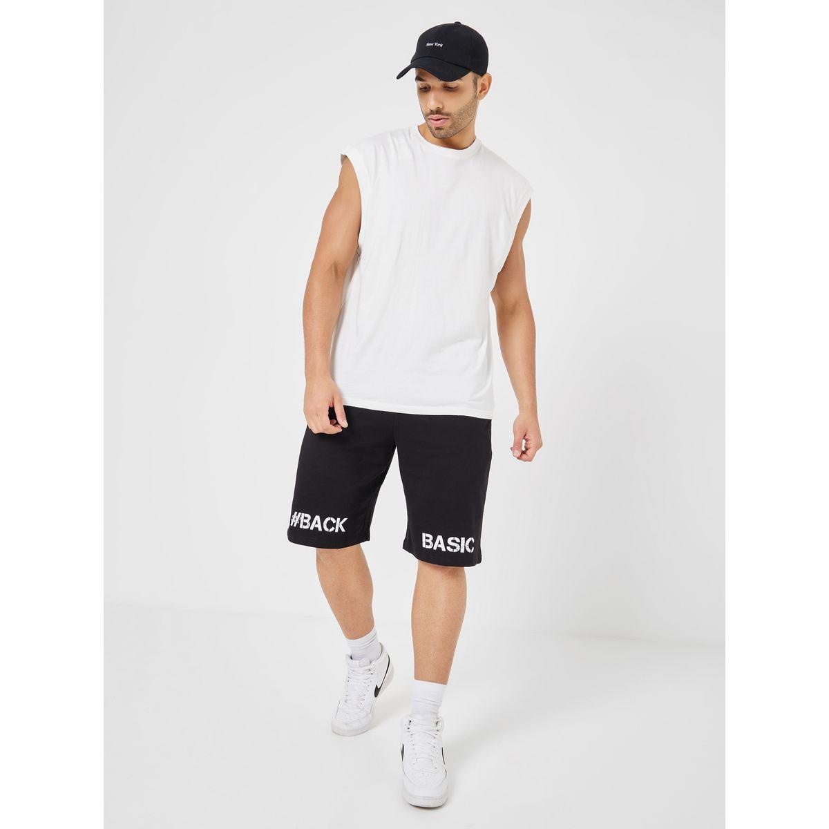 شورت واسع مطبع بكتابة-men-clothing-bottoms-shorts-image-1