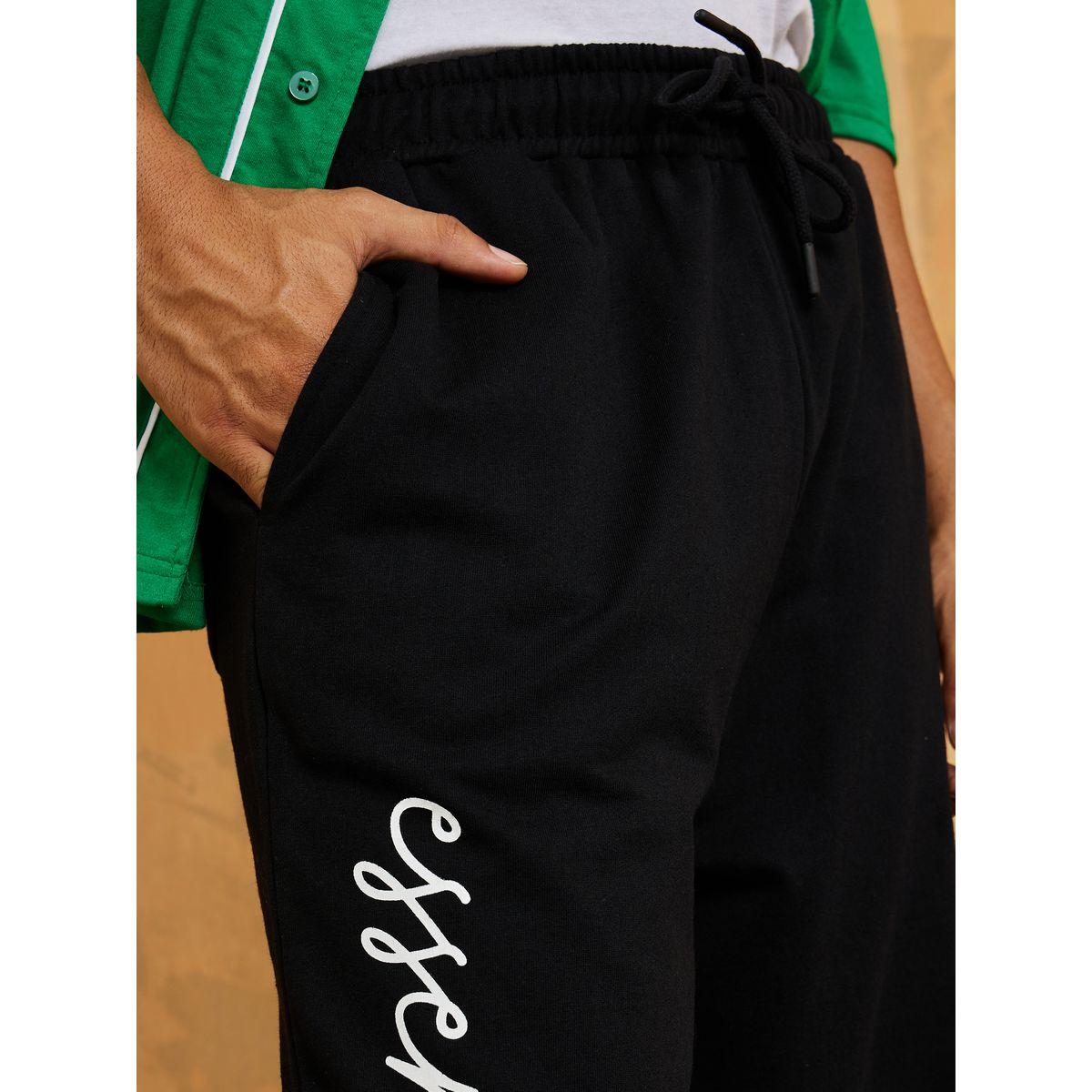 Styli Slogan Print Oversized Jogger with Slip Pocket-men-clothing-bottoms-joggers-image-3