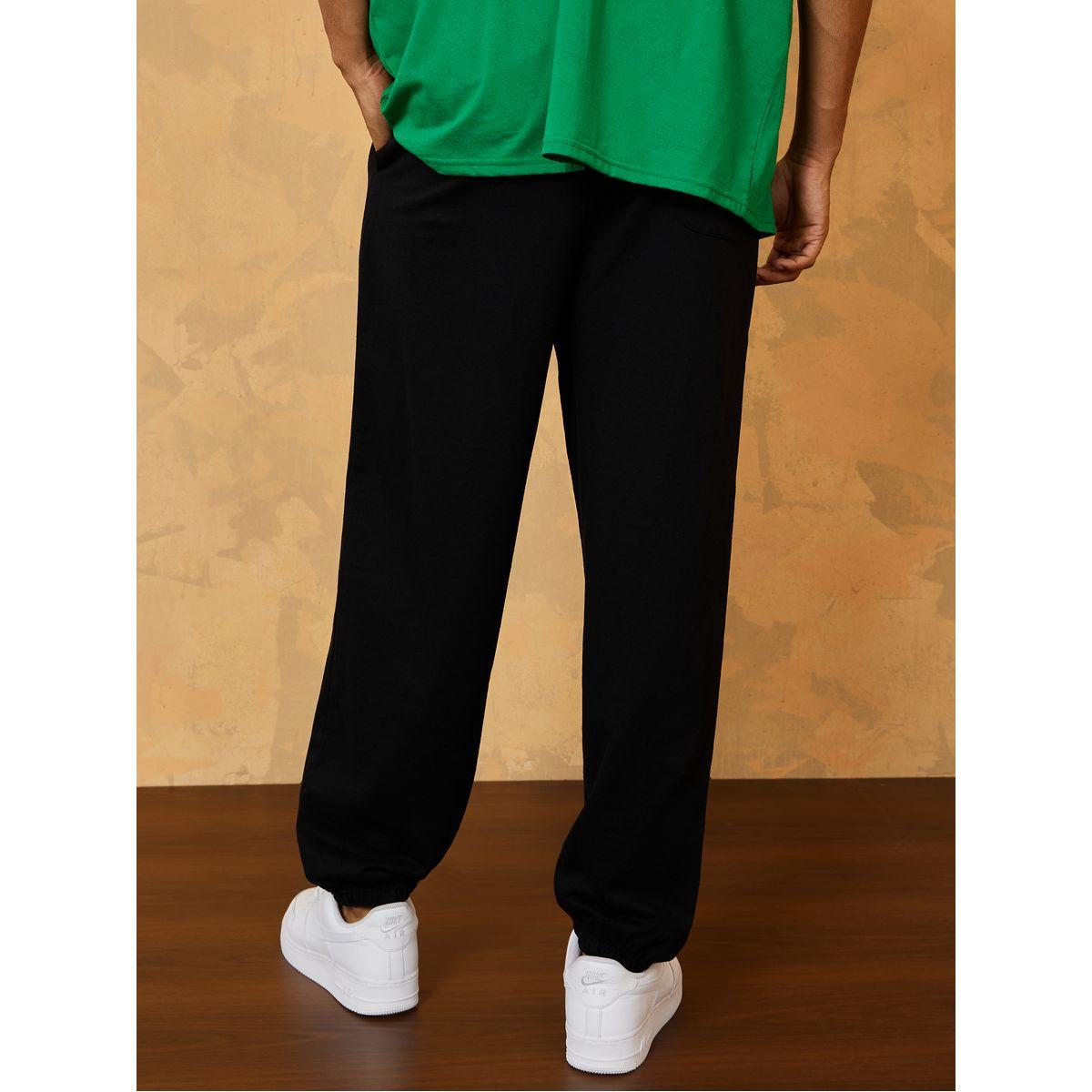 Styli Slogan Print Oversized Jogger with Slip Pocket-men-clothing-bottoms-joggers-image-4