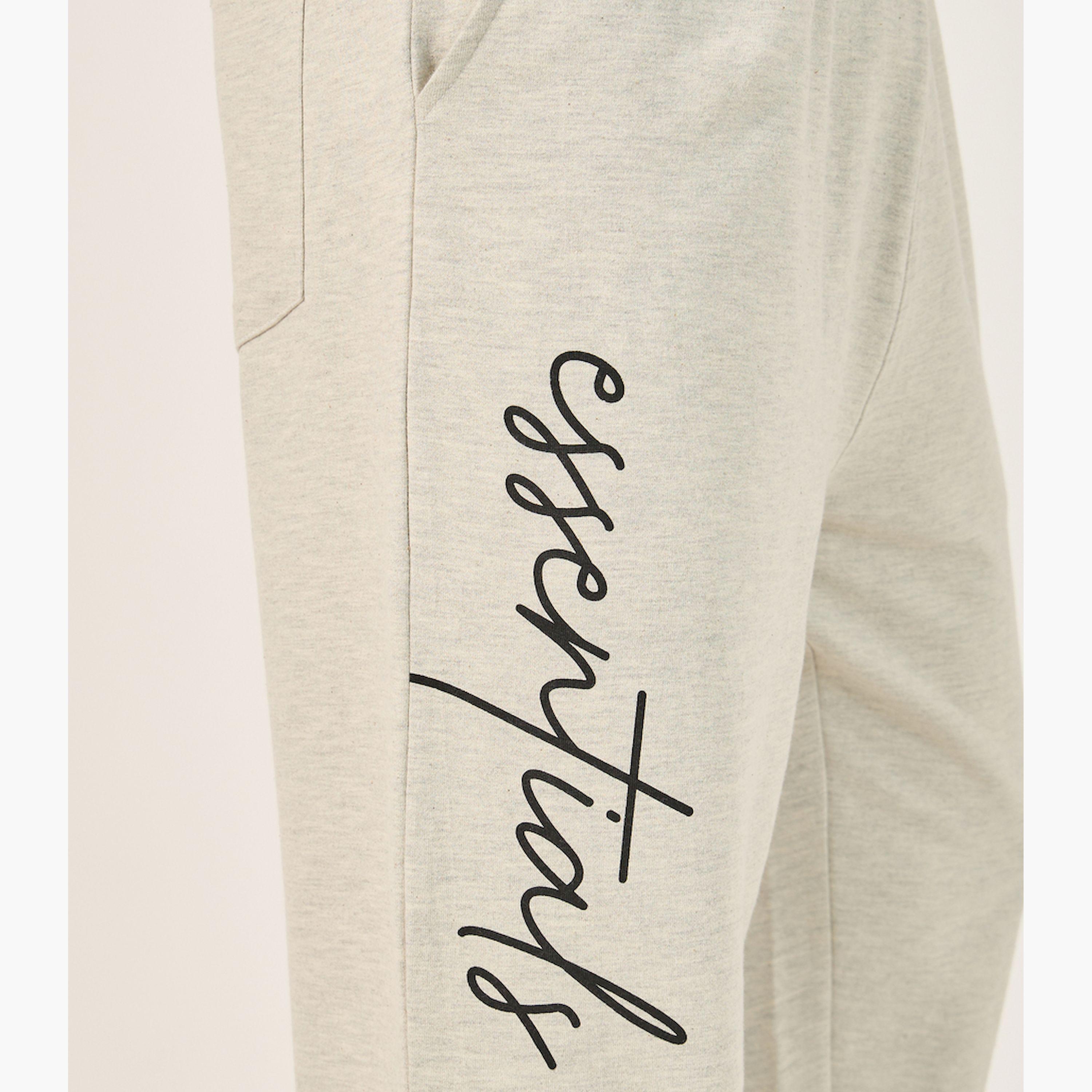 Styli Slogan Print Oversized Jogger with Slip Pocket-men-clothing-bottoms-joggers-image-3