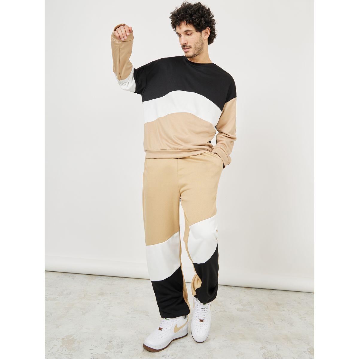 Styli Twin Spiral Colorblock Oversized Jogger-men-clothing-bottoms-joggers-image-2