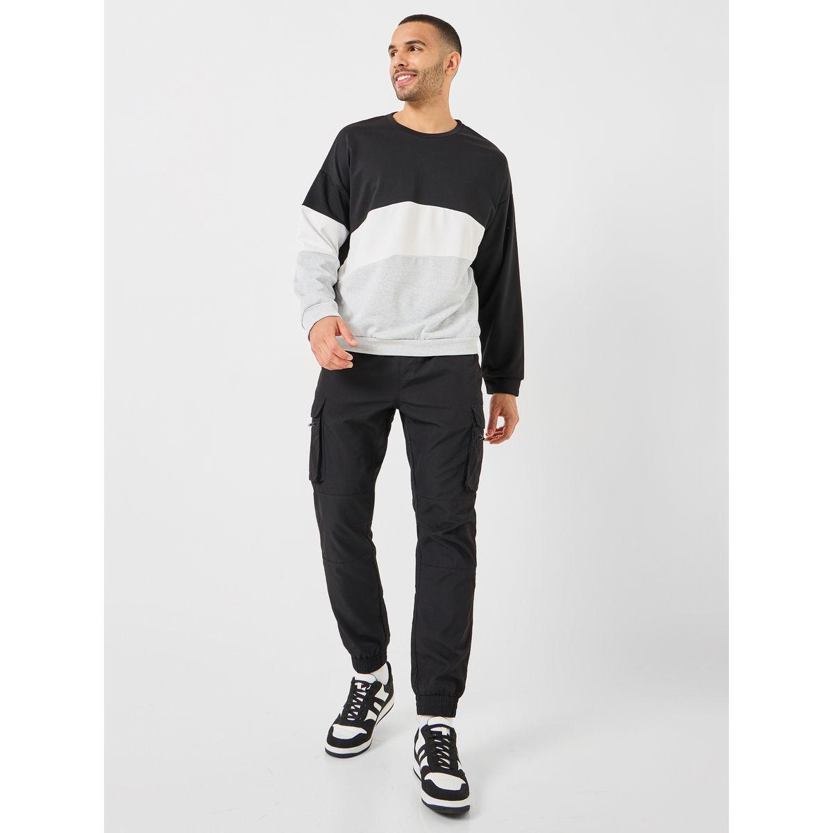 Styli Colorblock Oversized Sweatshirt-men-winterwear-hoodiesandsweatshirts-image-2
