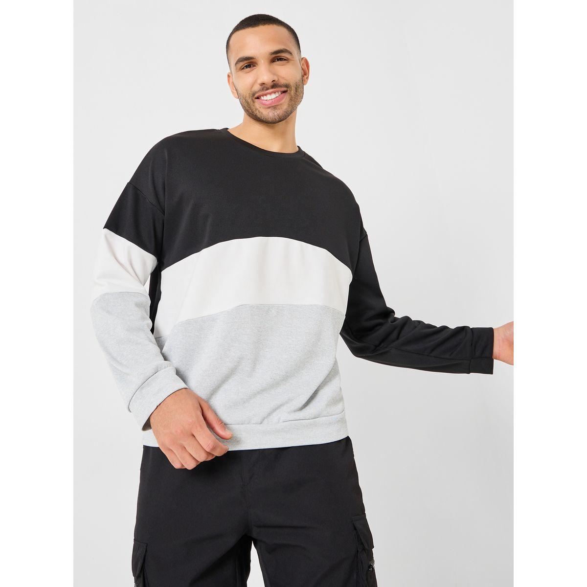 Styli Colorblock Oversized Sweatshirt-men-winterwear-hoodiesandsweatshirts-image-3
