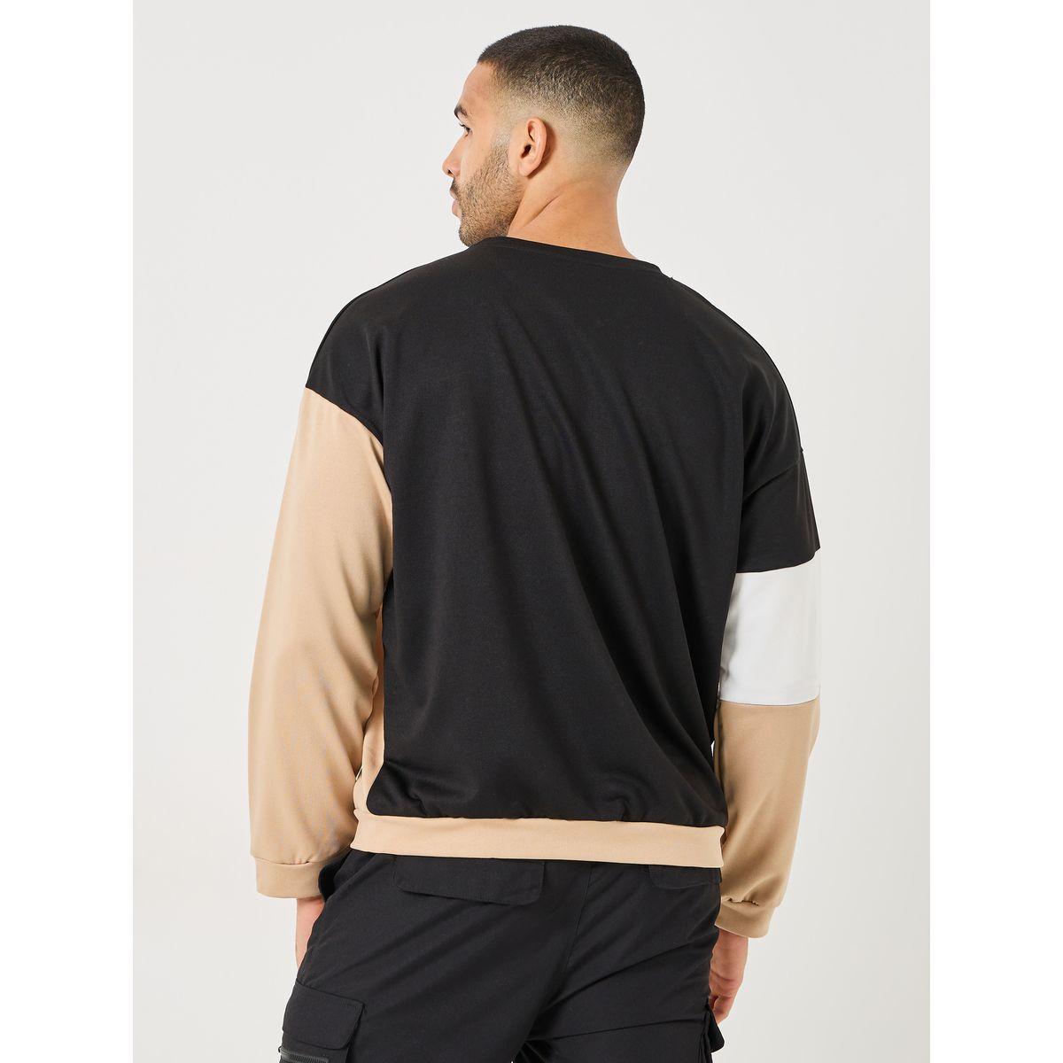 Styli Colorblock Oversized Sweatshirt-men-winterwear-hoodiesandsweatshirts-image-5