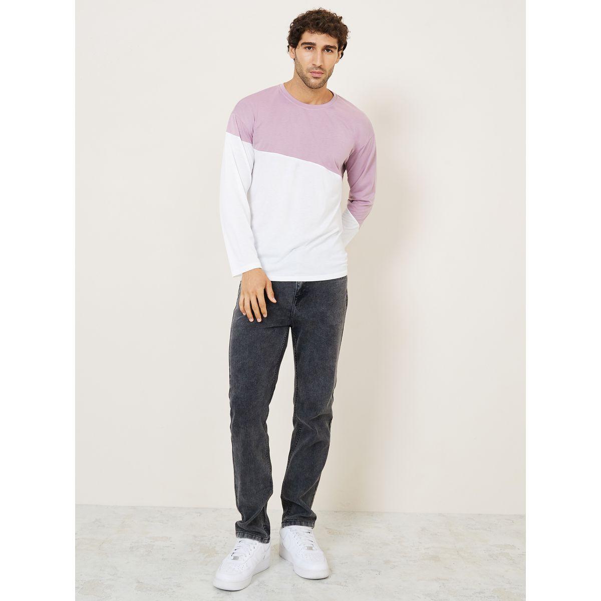 Styli Long Sleeve Colorblock Oversized T-Shirt-men-clothing-tshirtsandpolos-tshirts-image-2