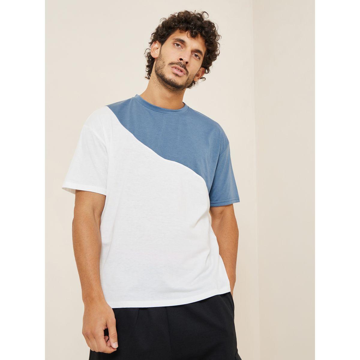 Styli Short Sleeves Colorblock Oversized T-Shirt-men-clothing-tshirtsandpolos-tshirts-image-1