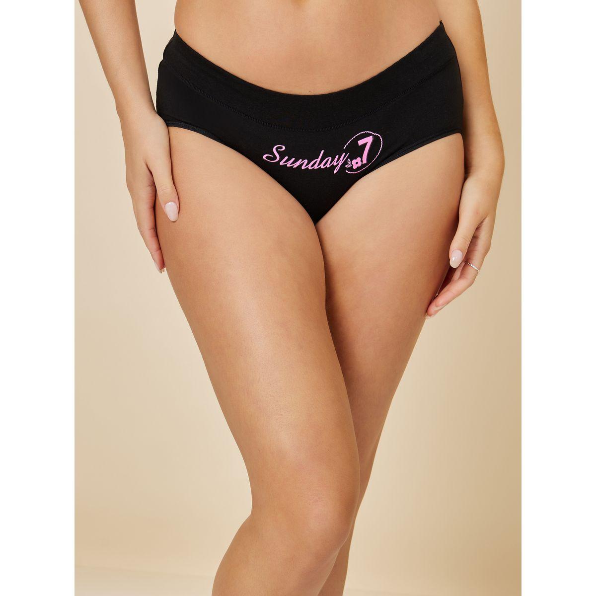 Styli Pack of 7 - Days Of The Week Print Shorts with Wide Waistband-women-clothing-lingerie-panties-image-7