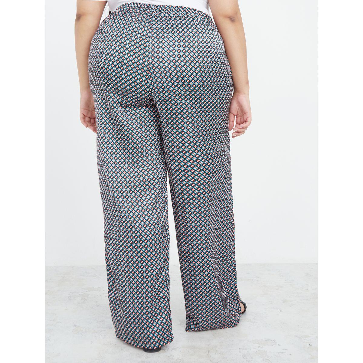 Styli Plus High Waist Geo Print Satin Trouser-women-clothing-bottoms-trousers-image-4