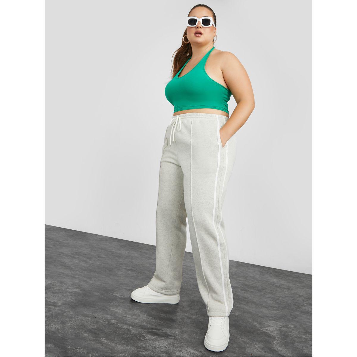 Styli Plus High Waist Side Stripe Straight Leg Jogger-women-clothing-bottoms-joggers-image-2