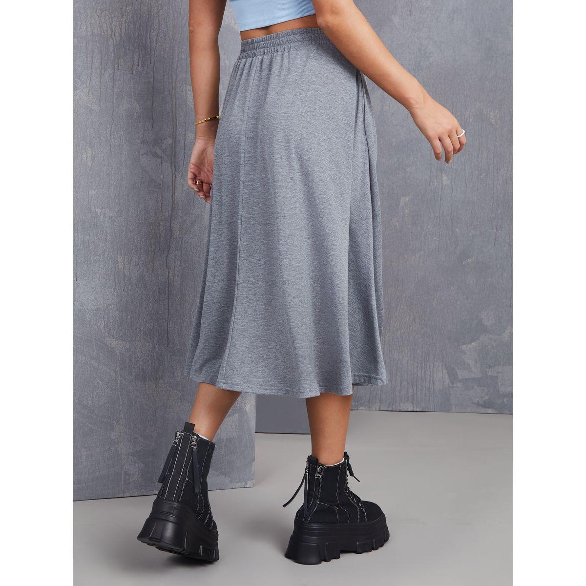 تنورة ميدي بخصر مطاطي-women-clothing-bottoms-skirts-image-4